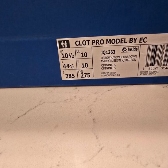 Adidas Men's CLOT PRO MODEL BY EC Boot Dark Brown/Wonder Beige JQ1263 SZ 10.5 - Picture 11 of 16